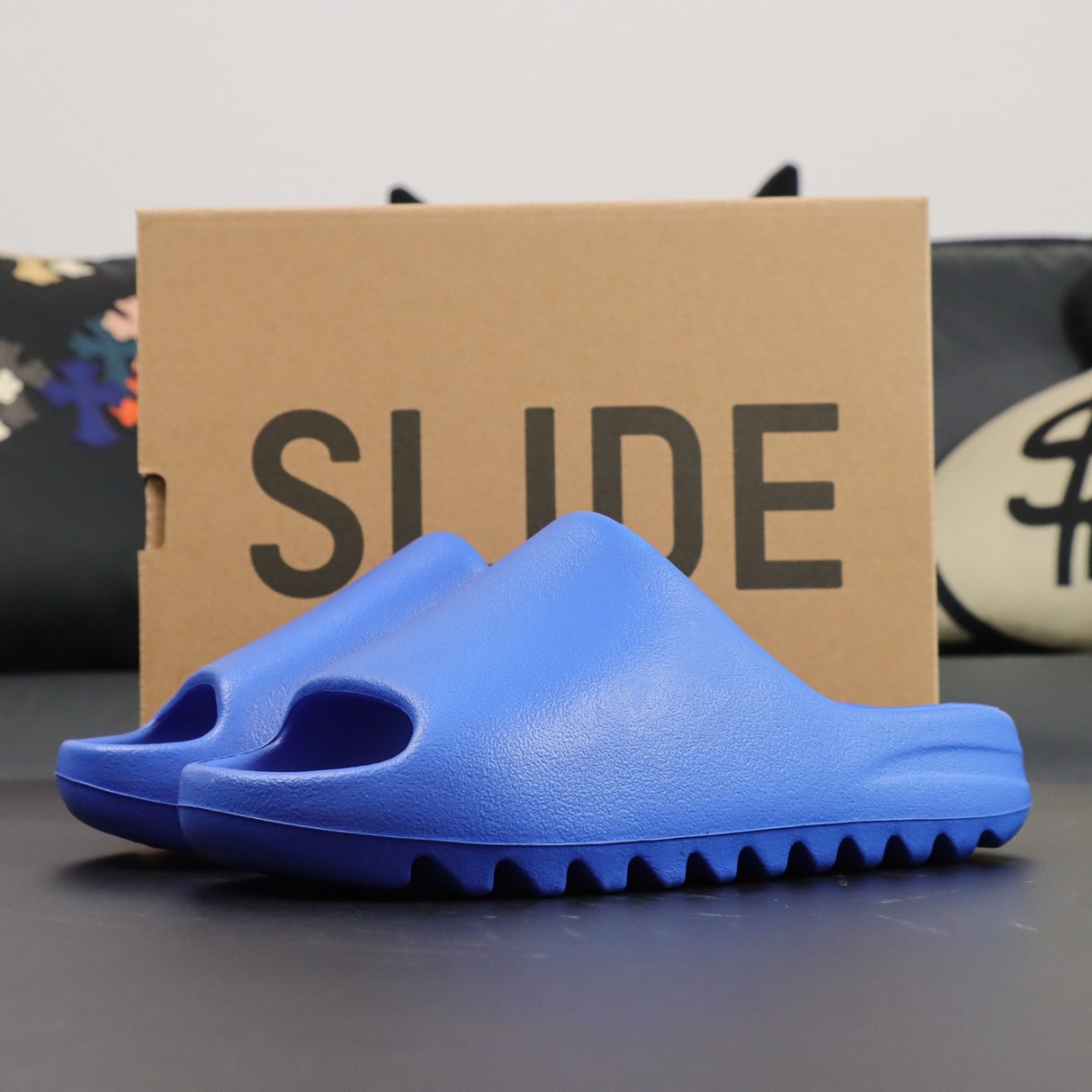 UA Yeezy Slide "Azure" Blue Reps