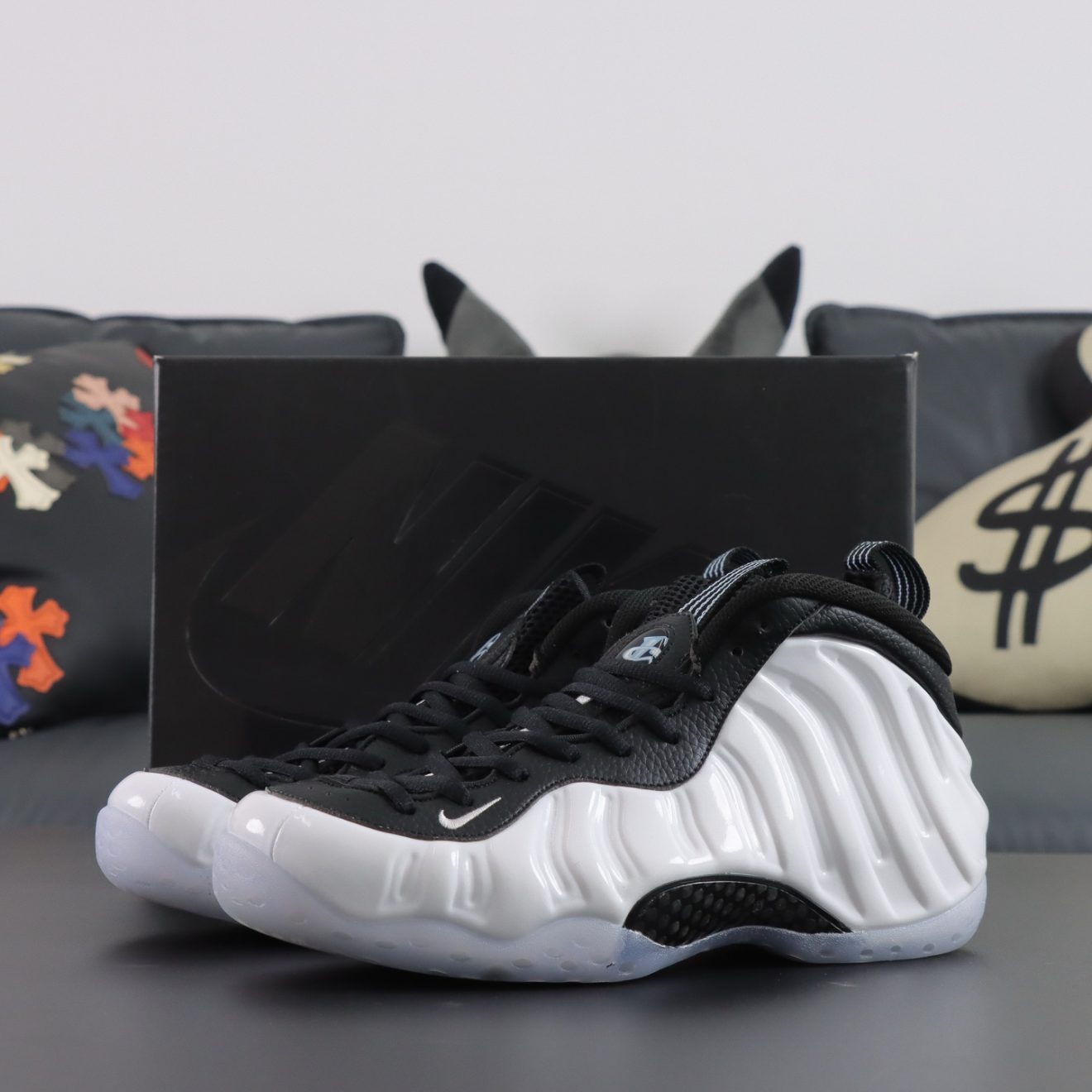 Foamposite One White and Black