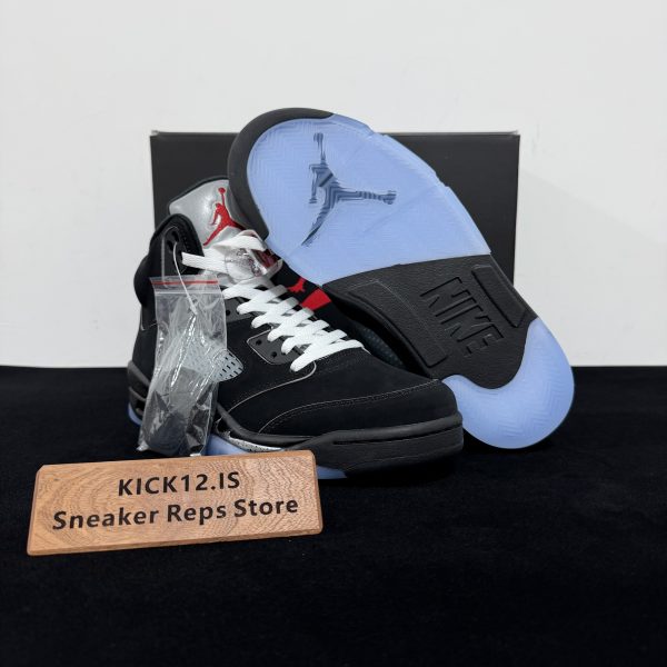 Outsole of Jordan 5 Black Metallic Reimagined Reps