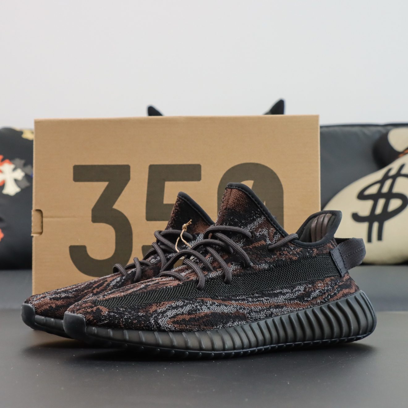 Yeezy 350 MX Rock Reps with box and accessories