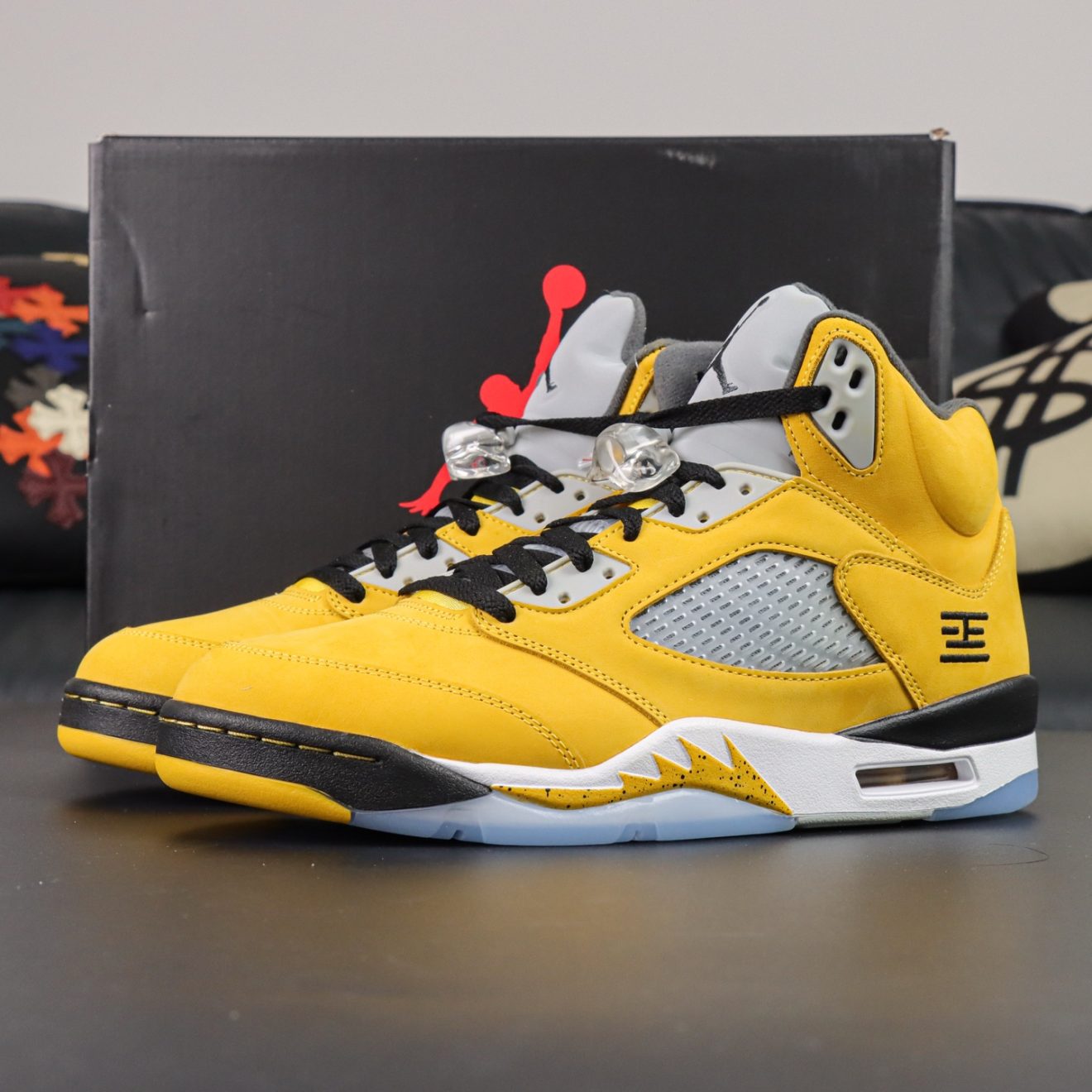 Jordan 5 Tokyo T23 Reps with box and yellow suede upper
