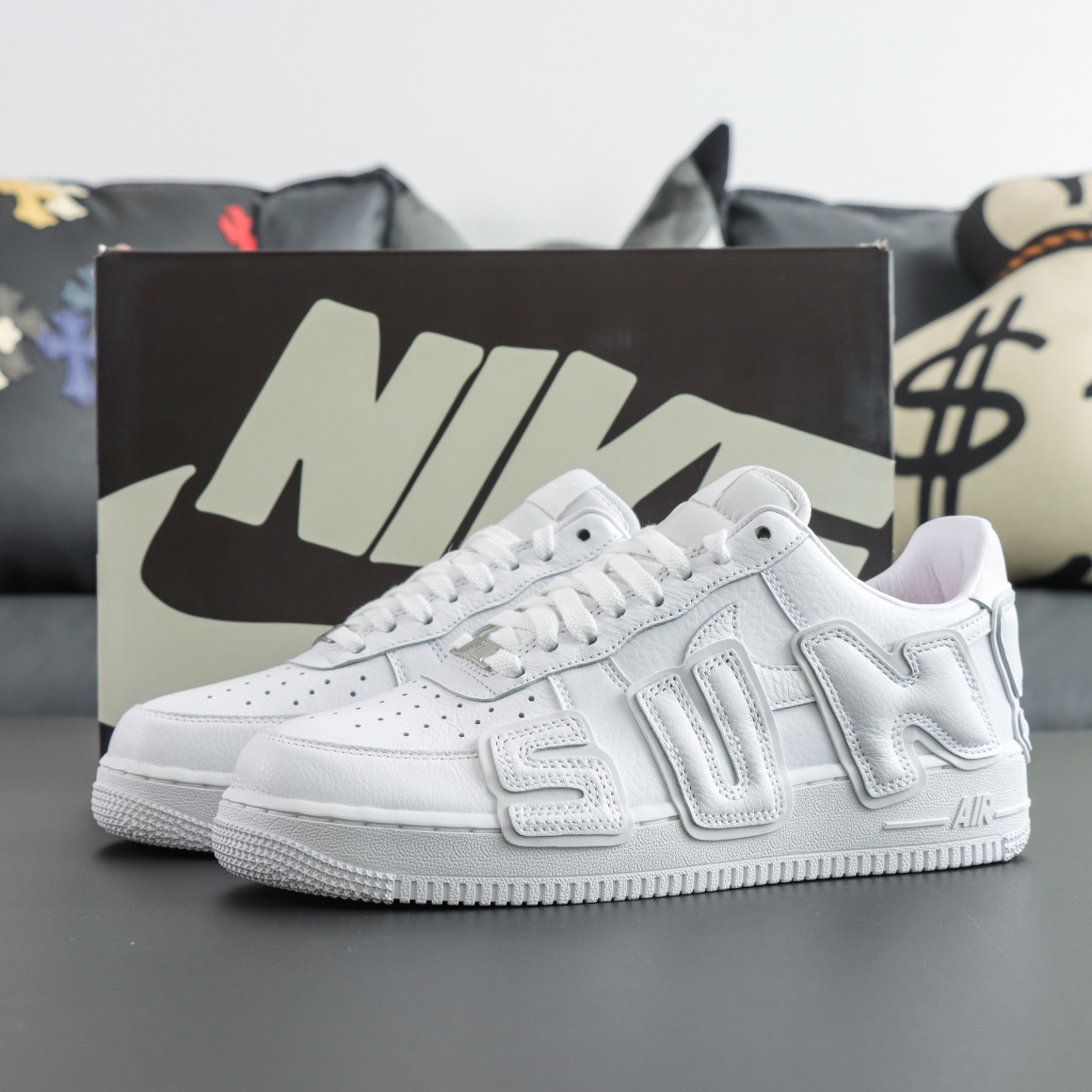 CPFM Air Force 1 white reps with shoebox and clean puff design