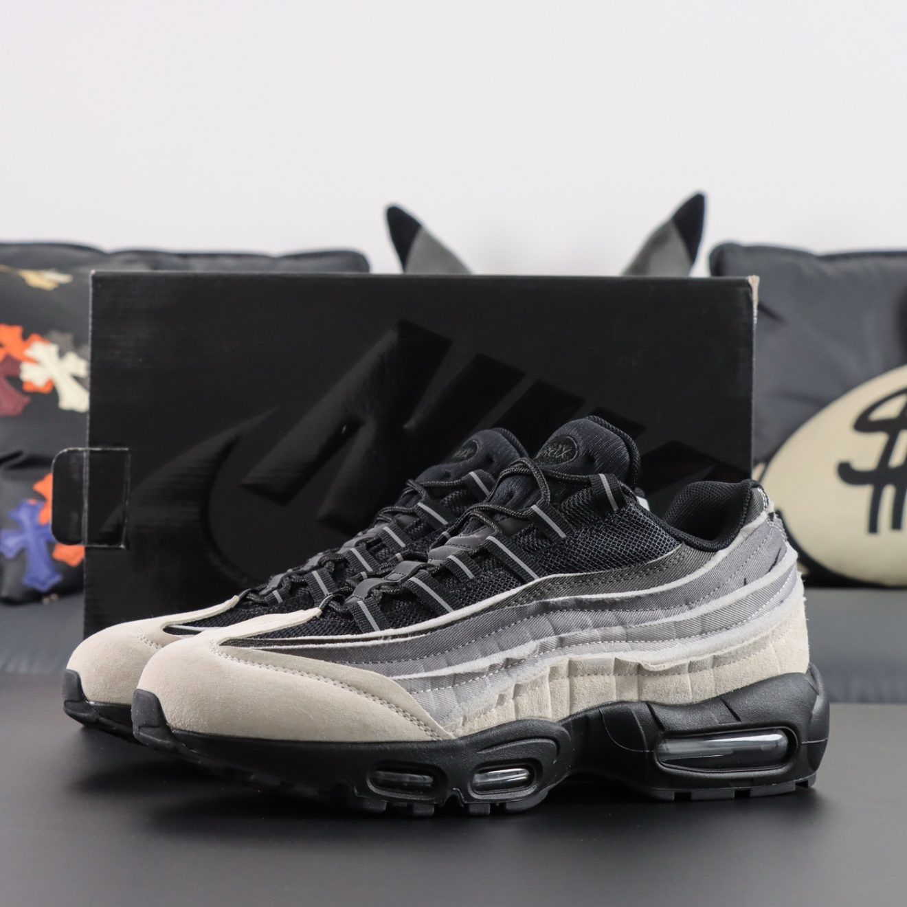 Nike Air Max 95 Comme des Garcons Black Grey Reps
