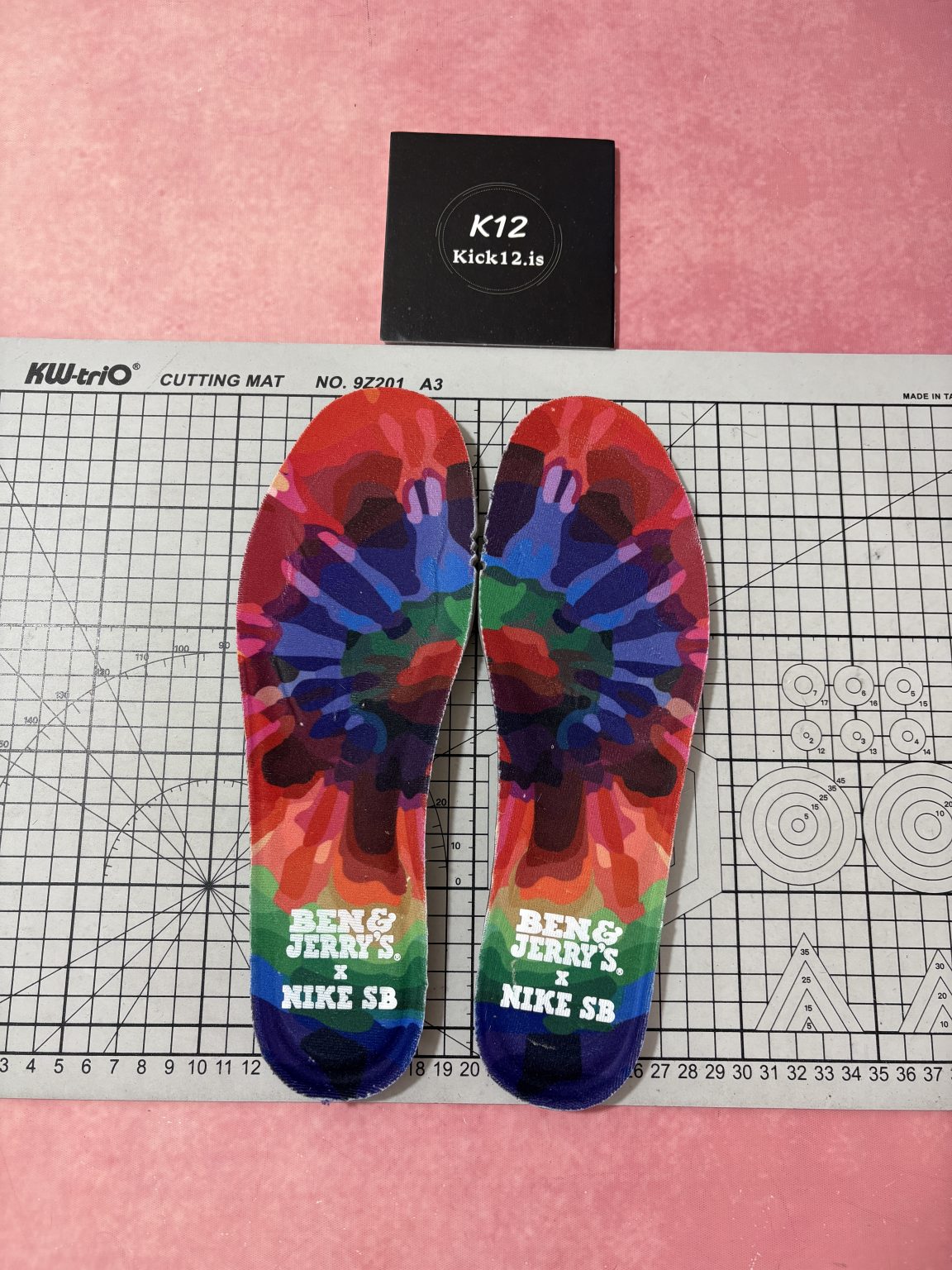 Ben & Jerry’s x Nike SB insole design in Chunky Dunky replicas