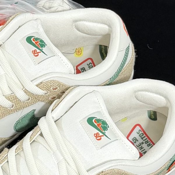 Tongue detail on Jarritos Dunks Reps with Nike SB logo