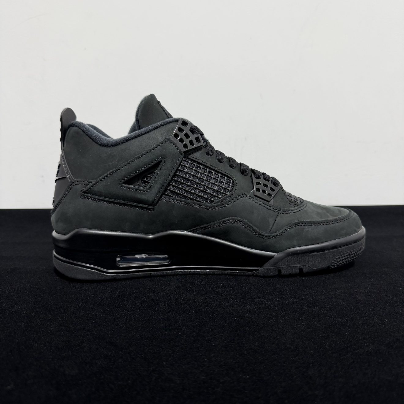 Inside view of Air Jordan 4 Black Cat Reps 2025